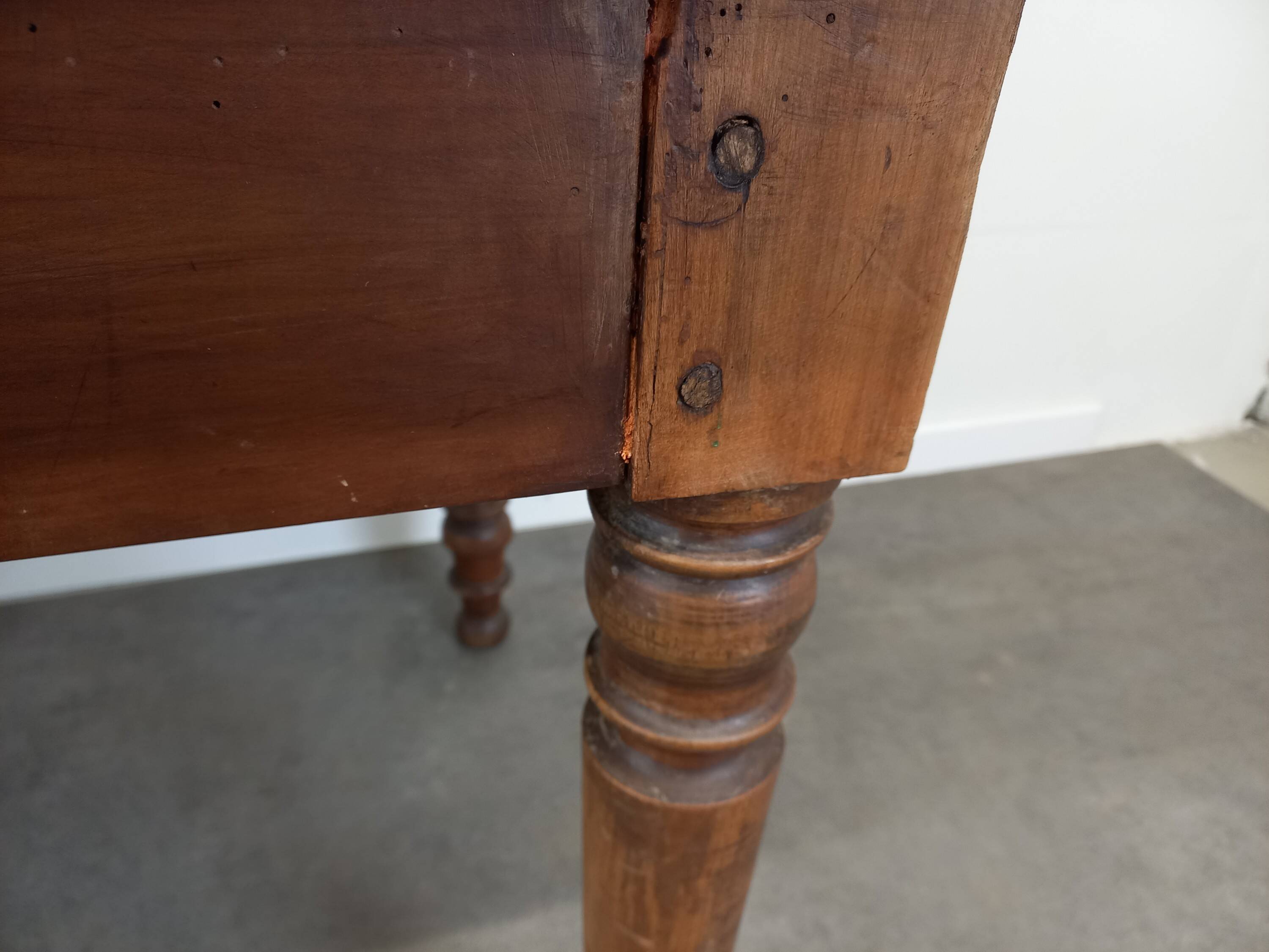 Walnut farm table 211 cm