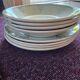 Lot 8 assiettes Moulin des Loups frise verte