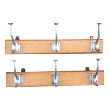 Set of two vintage coat racks