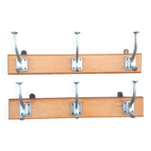 Set of two vintage coat racks