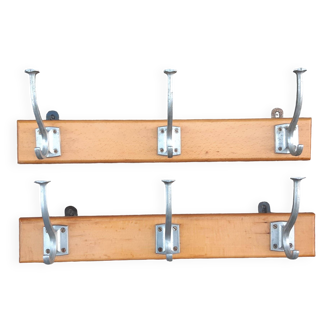 Set of two vintage coat racks