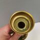 A set of brass candle holders from CAWA Denmark, 1960s.