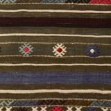 Turkish Colorful Persian Kilim Rug, Wool Area Rug, 141x240