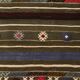 Turkish Colorful Persian Kilim Rug, Wool Area Rug, 141x240