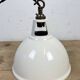 Vintage Industrial Beige Painted Pendant Lamp