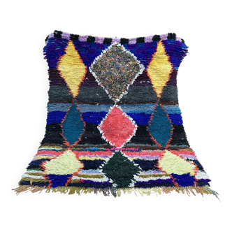 Boucherouite rug | Moroccan rug | Eclectic rug | Moroccan rug