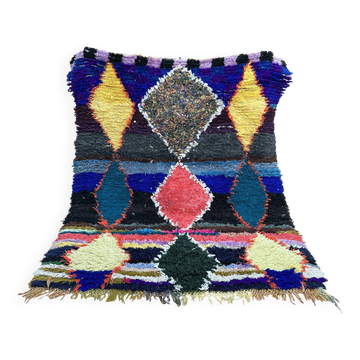 Boucherouite rug | Moroccan rug | Eclectic rug | Moroccan rug