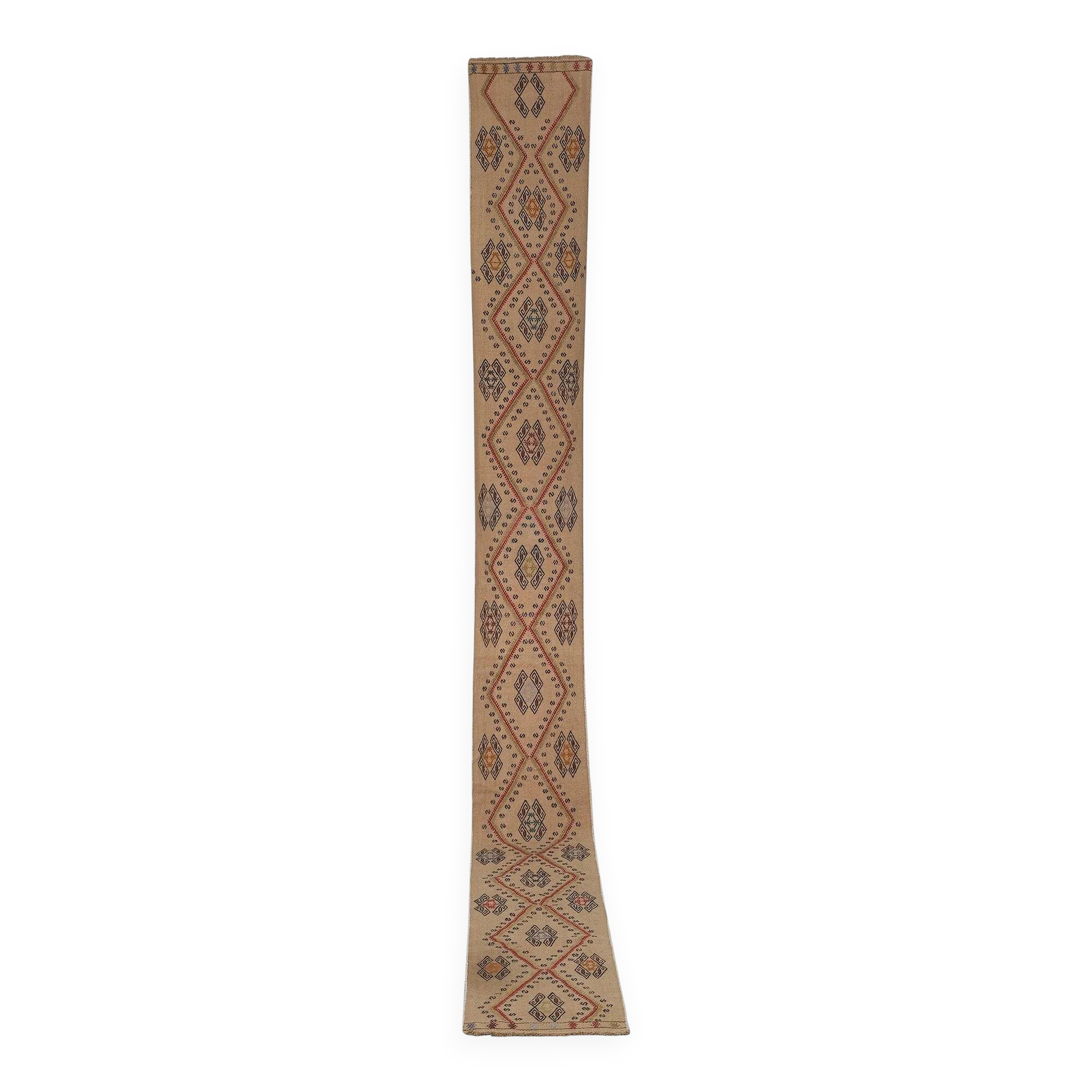 Vintage Turkish hallway rug 50x455 cm