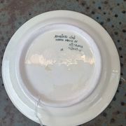 Handmade ceramic collector's plate, glazed with enamels, signed by Adiguzel Gini, Türkiye