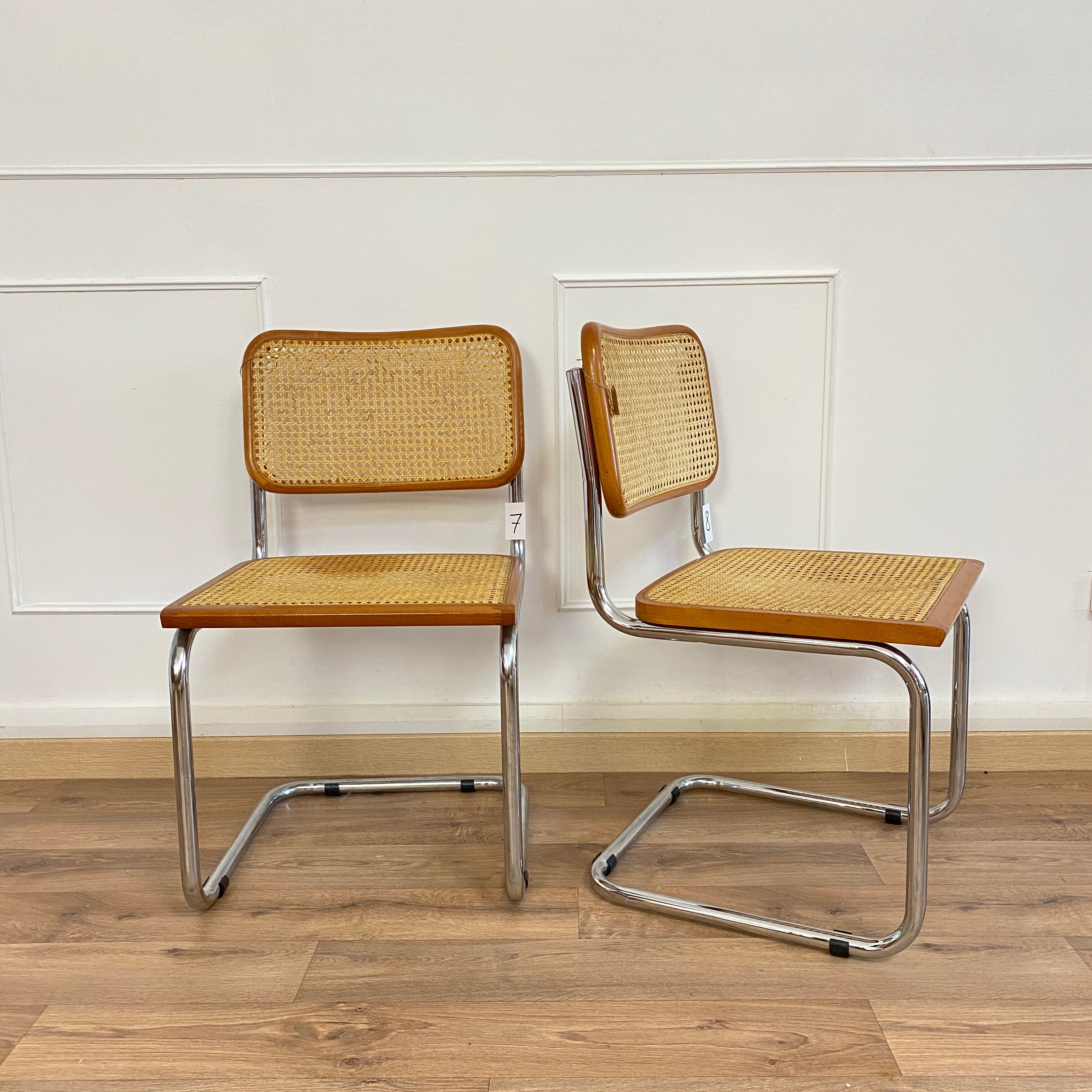 2 Cesca B32 chairs by Marcel Breuer