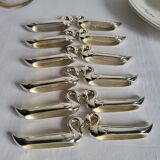 12 Silver-Plated Swan Knife Holders