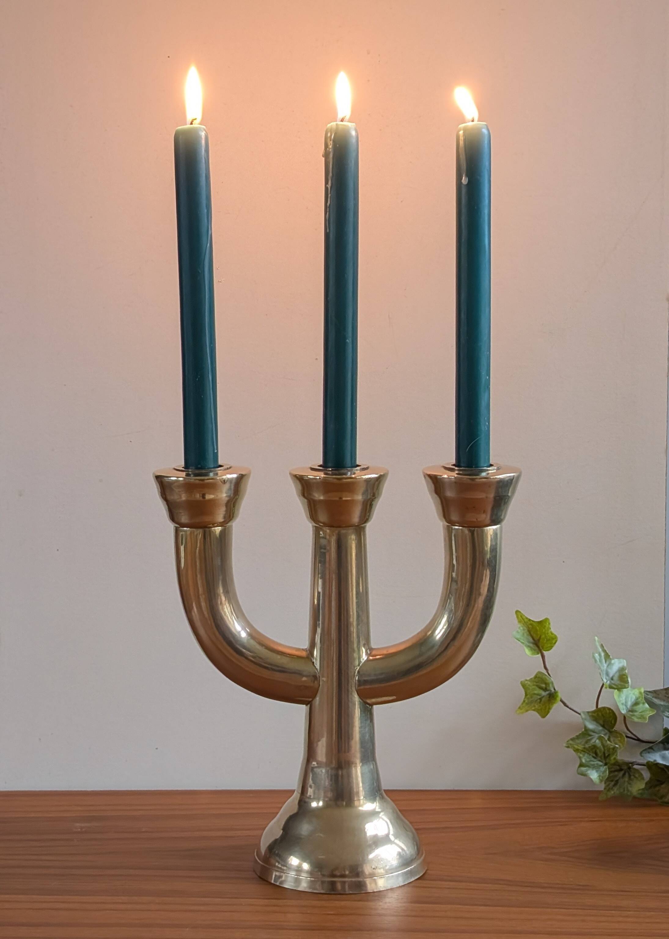 Brass candle holder