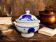 Lunéville, earthenware soup tureen with blue decoration, late 19th century