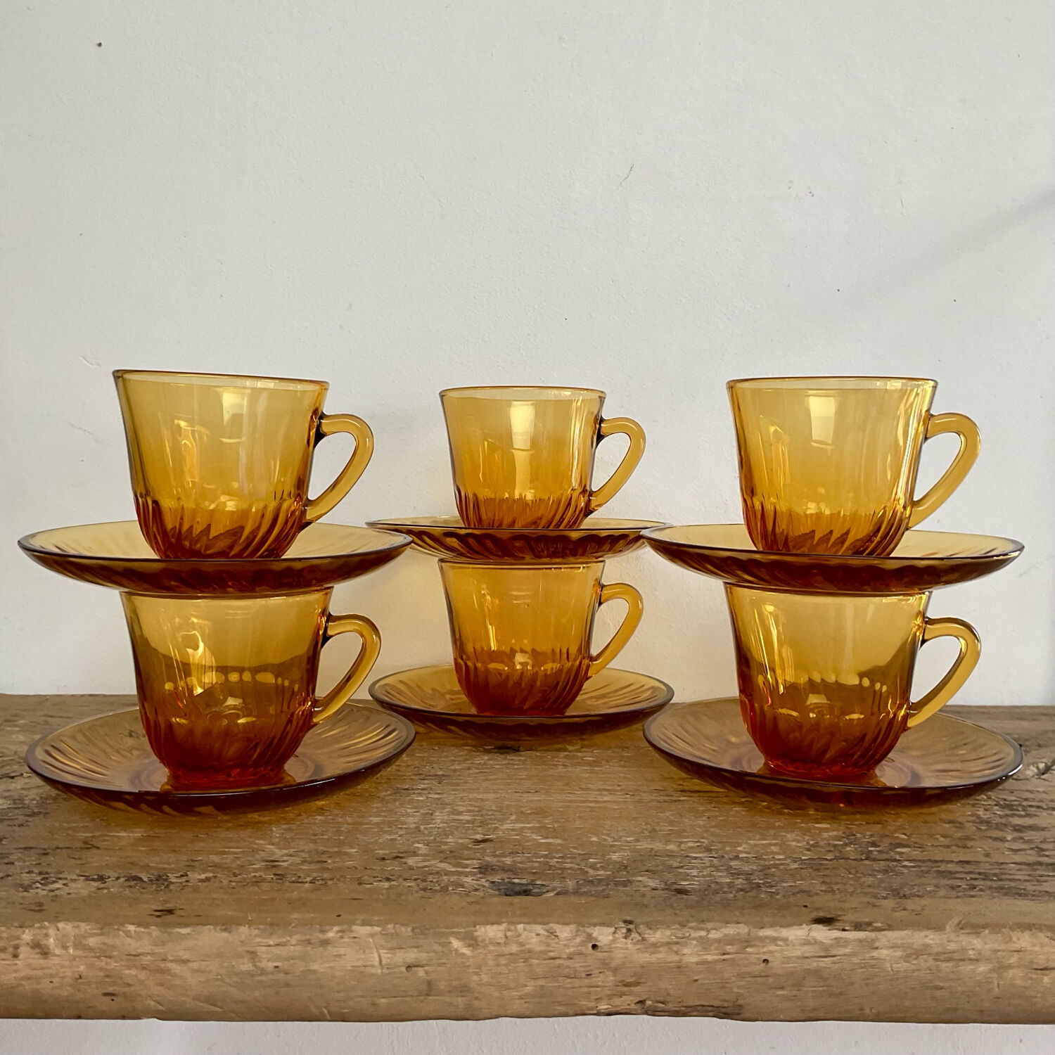 6 espresso cups vereco france