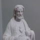 Religious statue, Jesus Christ in biscuit by Mauger and Pezé.