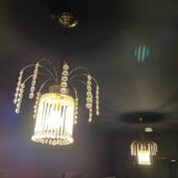 Duo of tassel chandeliers
