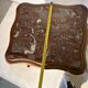 Pair of antique bedside tables with marble top and ceramic niche