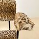 Fauteuil vintage moderniste léopard