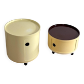 Kartell Componibili Vintage Duo, base ronde, années 1960