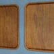 A set of 2 scandinavian teak trays from Silva from 1960s