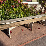 Pair of Bordeaux winemaker benches, France, 50s