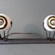 Rampe 2 spots orientables Eyeball Claude électricité 1970/1980