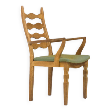 Nyrup Møbelfabrik oak arm chair by Henning Kjaernulf