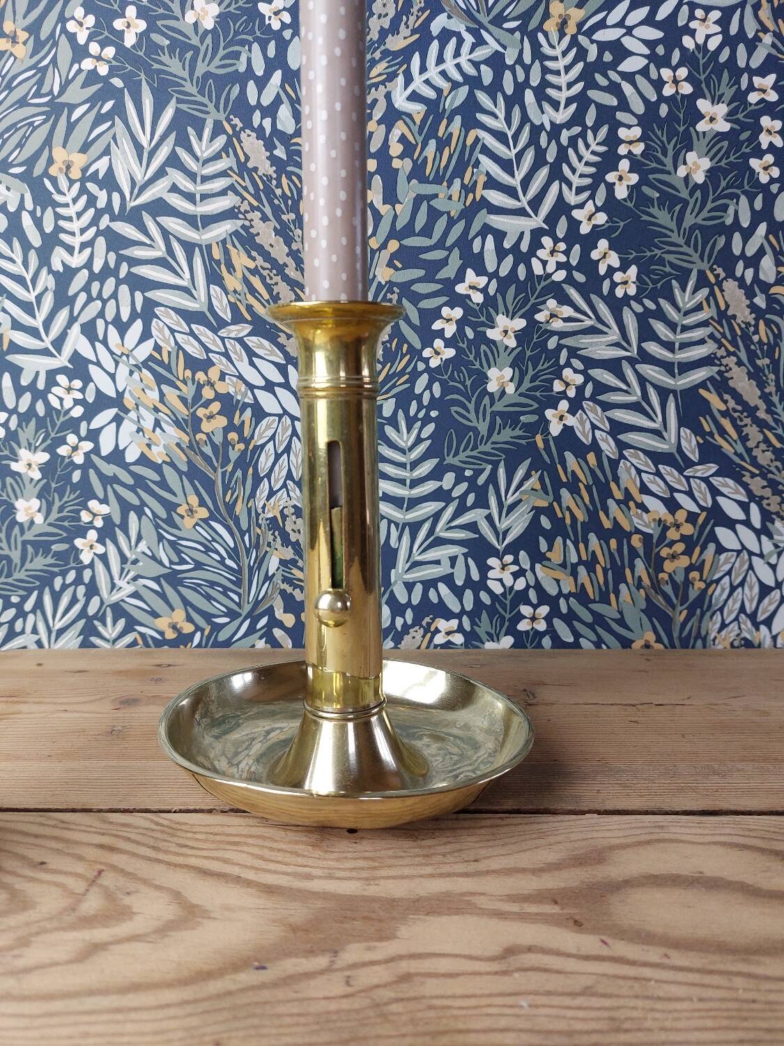 Pair of brass candlesticks