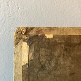 Still life, oil on ancient canvas