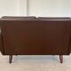 Vintage retro danish mid-century g. thams 2 person sofa in coco leather 60s