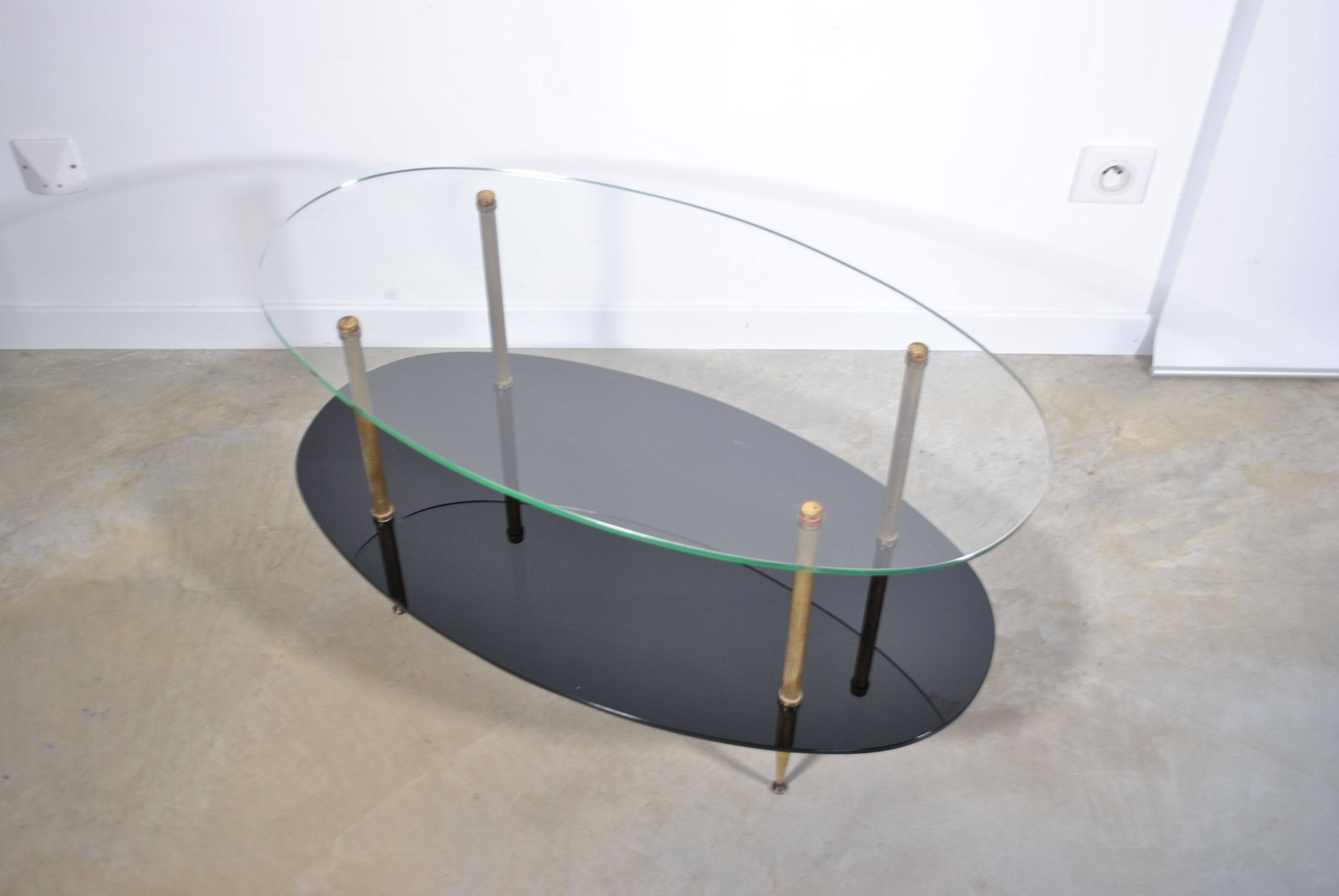 Glass coffee table 1960