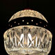 Suspension Mid Century en verre et métal