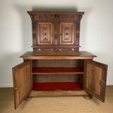 Two-body sideboard with withdrawal