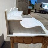Toilet table, marble top