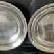 2 large ercuis dishes in silver metal