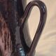 Vallauris ceramic coffee pot with brown and pink glaze A152-1