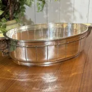 Silver-plated metal jardinière from the Art Deco period - Saglier Frères
