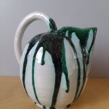 Glazed ceramic melon pitcher 1960