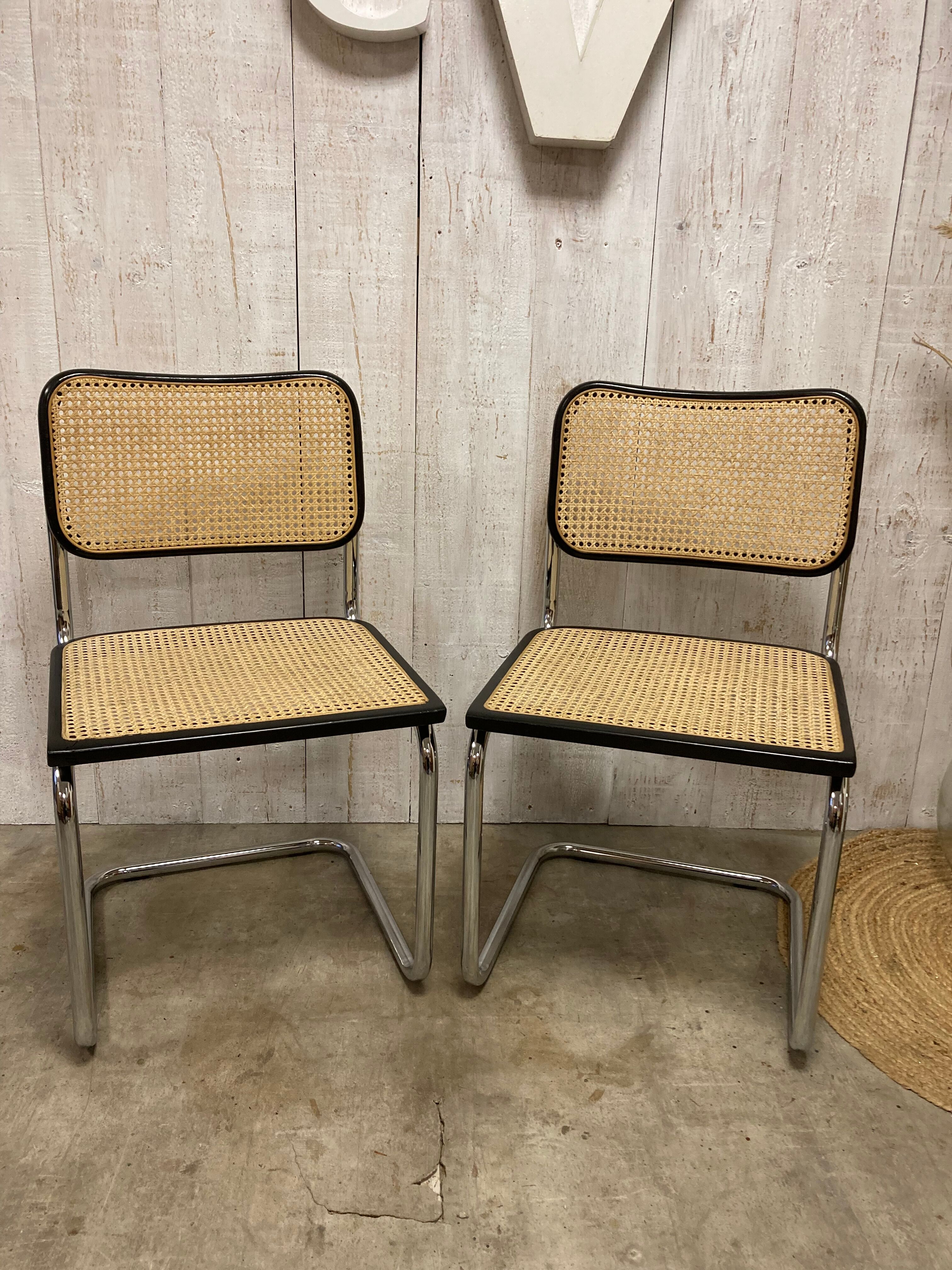 Pair of chairs B32 Breuer