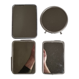 Set of four barber mirrors to be placed or hung