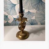 Very worked bronze candlestick