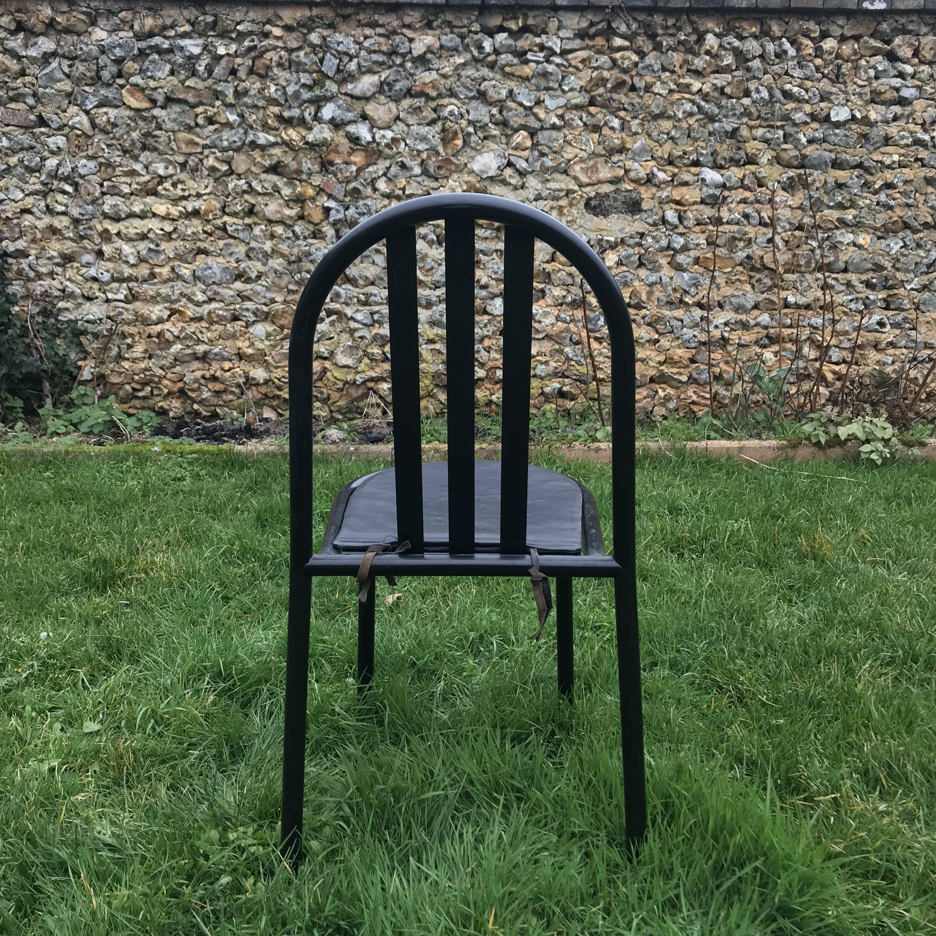 Set of 6 chairs Mallet Stevens model 222 vintage 1980