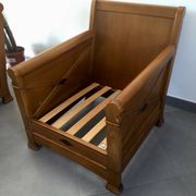 Jacques Leleu - Paire De Fauteuil En Merisier