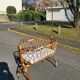 Cradle cot rattan bamboo vintage