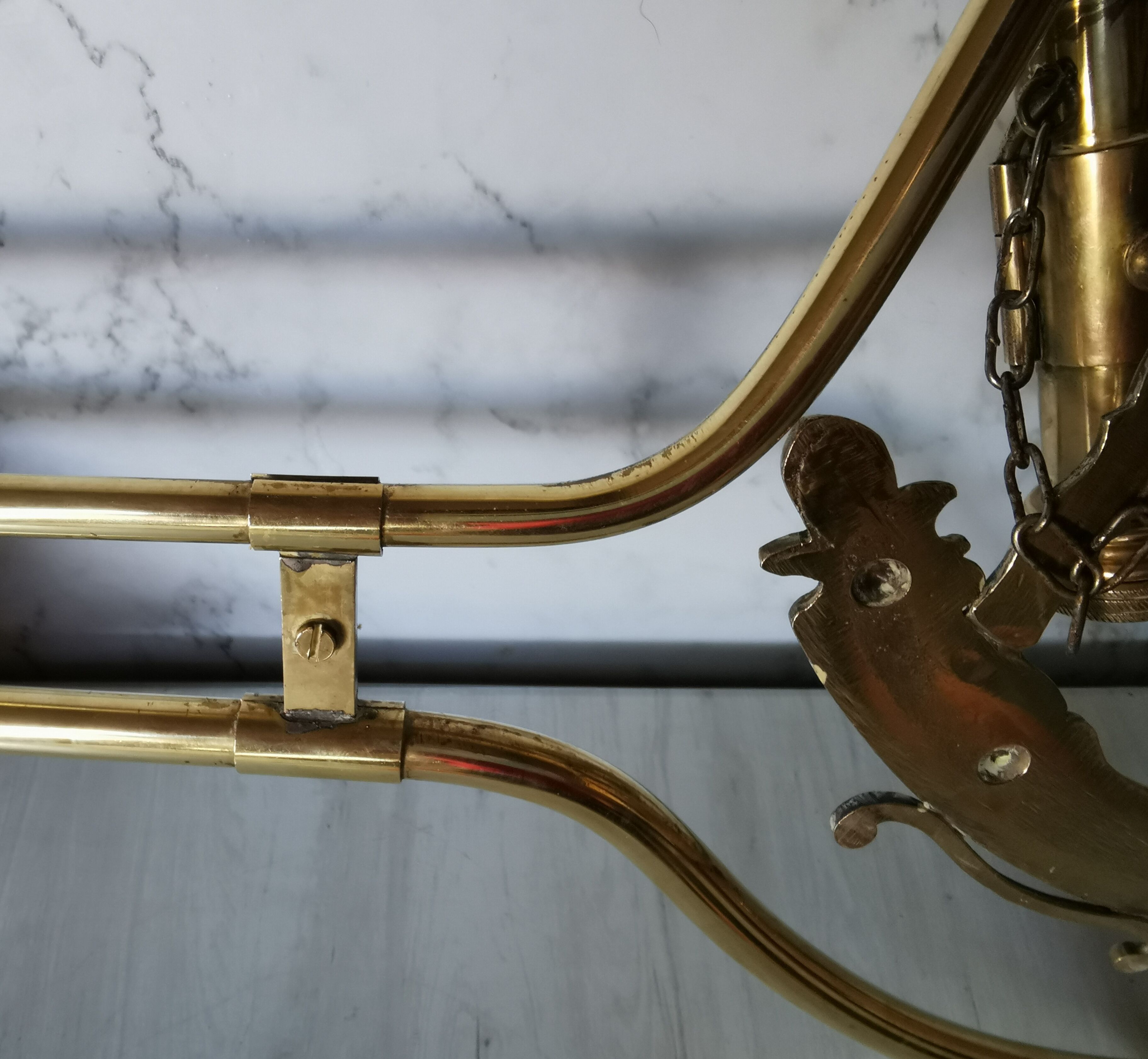 Brass billiard chandelier marine decoration