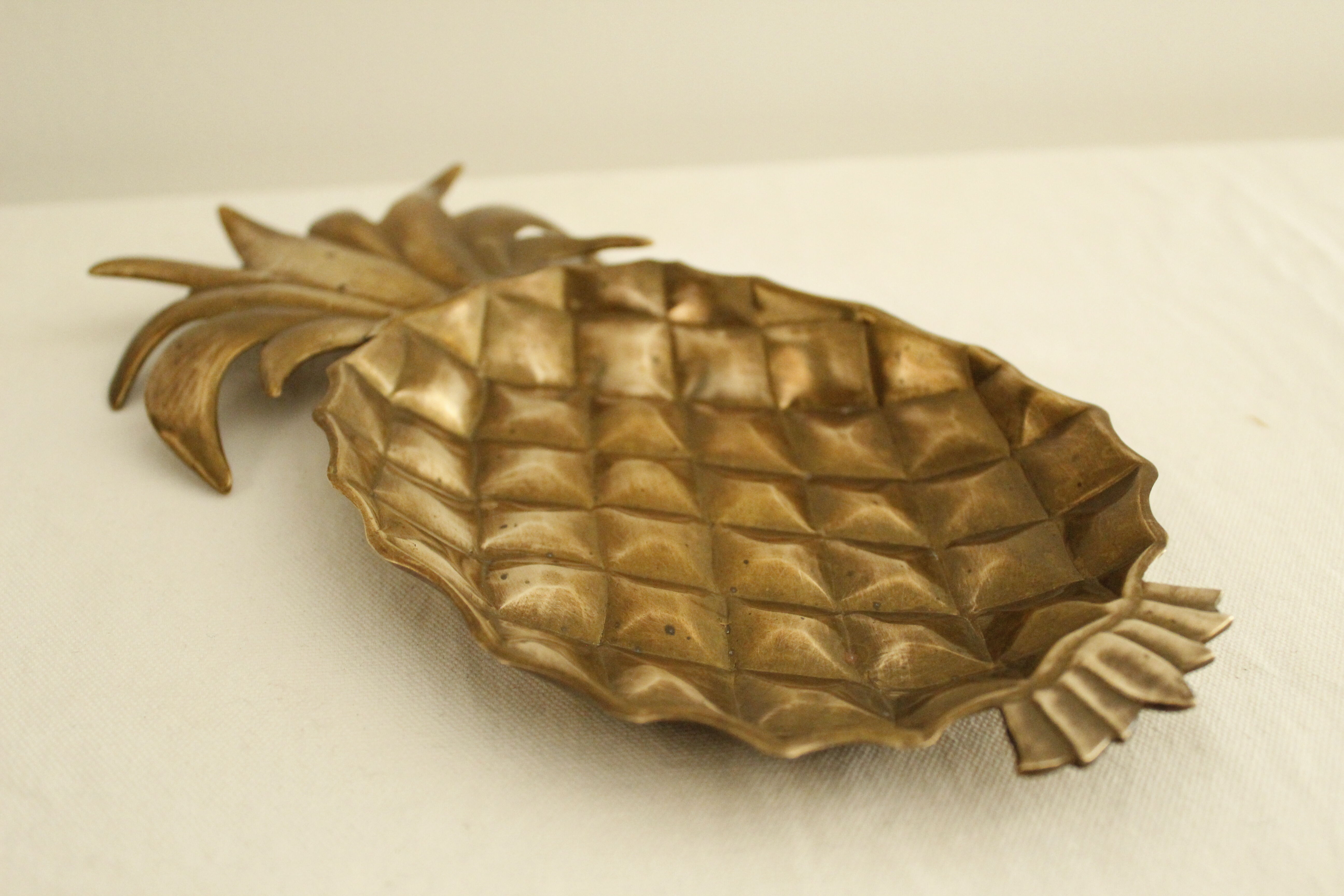 Tidy vintage pineapple brass