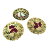 3 assiettes barbotine