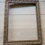 Gilded wooden frame floral moldings
