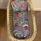 Christmas Pop-up 2022 -Vintage rattan doll stroller cradle