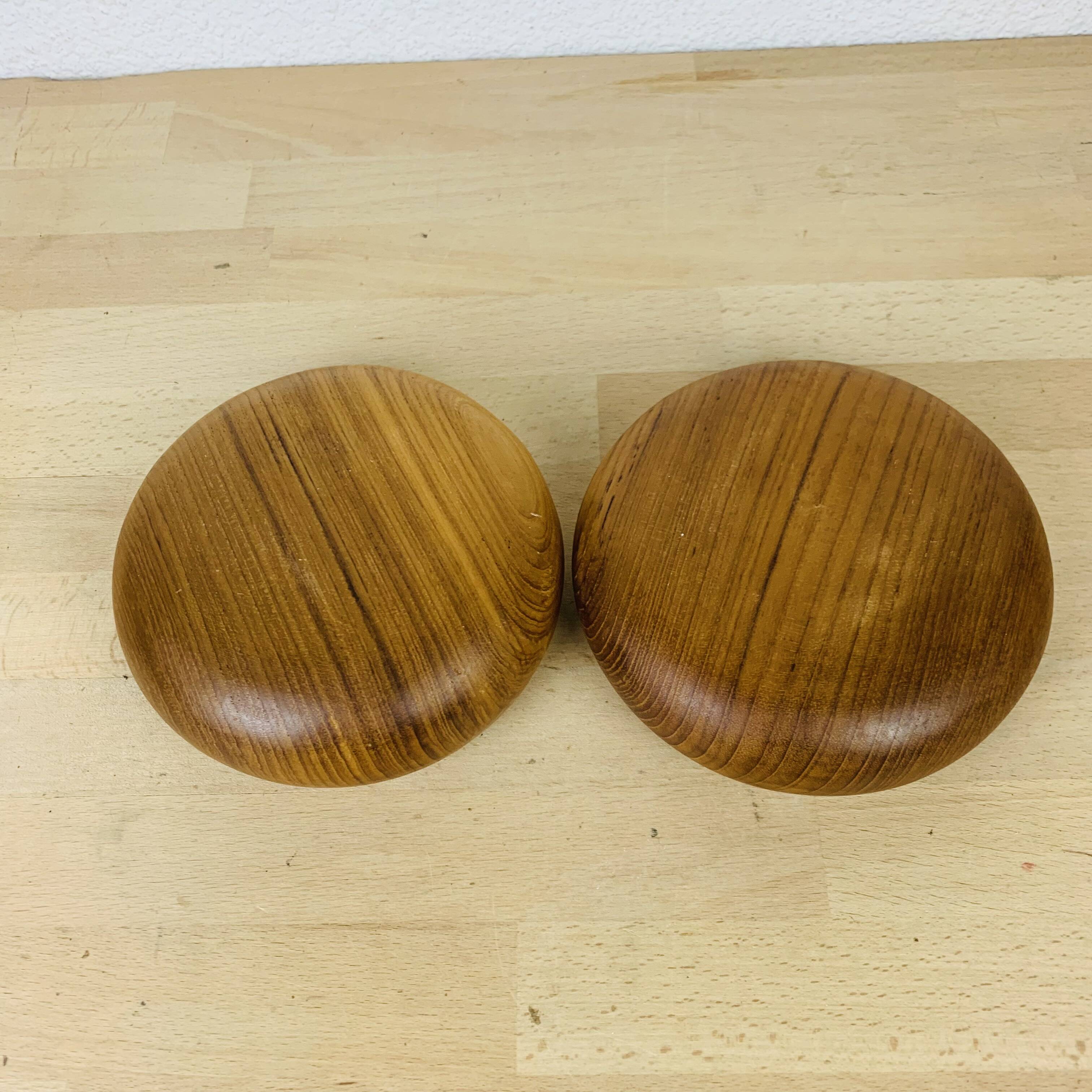 2 Scandinavian Danish teak bowls from the 60s
